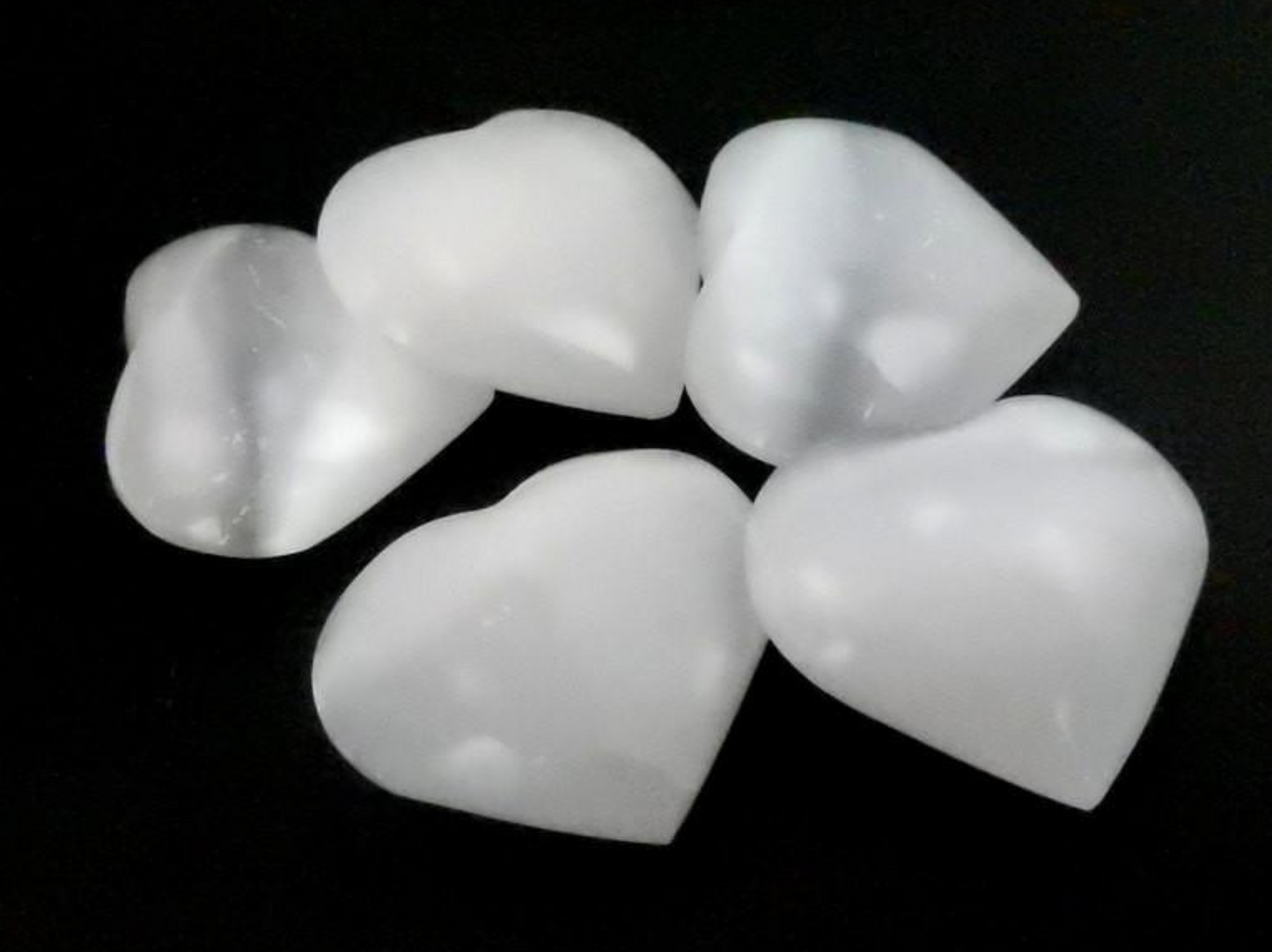 Crystal Selenite Heart Shaped Stone