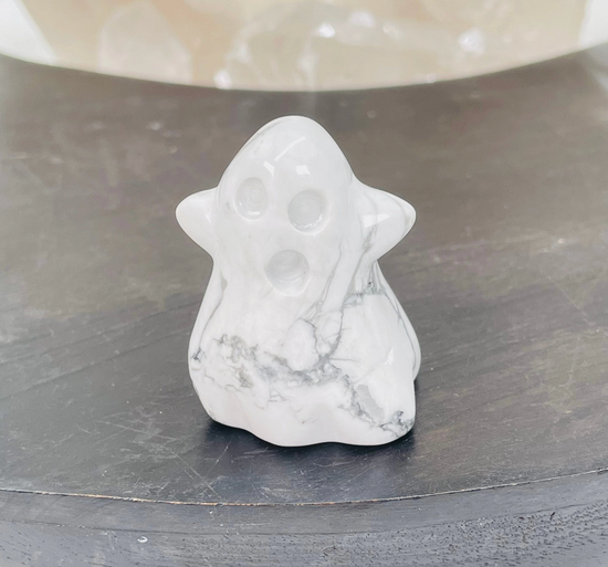 White Howlite Ghost Gemstone