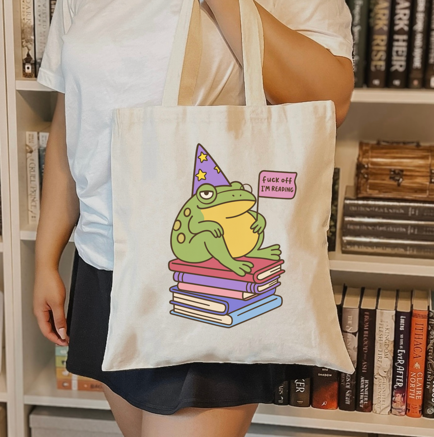 Fuck Off I'm Reading Tote Bag