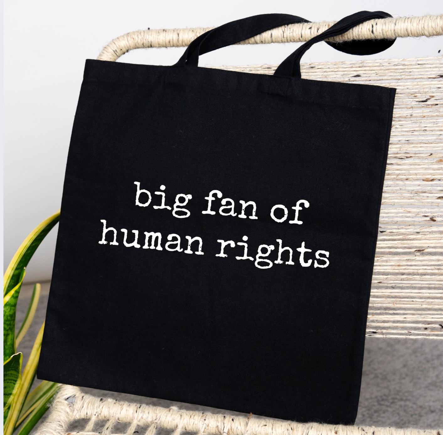 Big Fan Of Human Rights Tote Bag