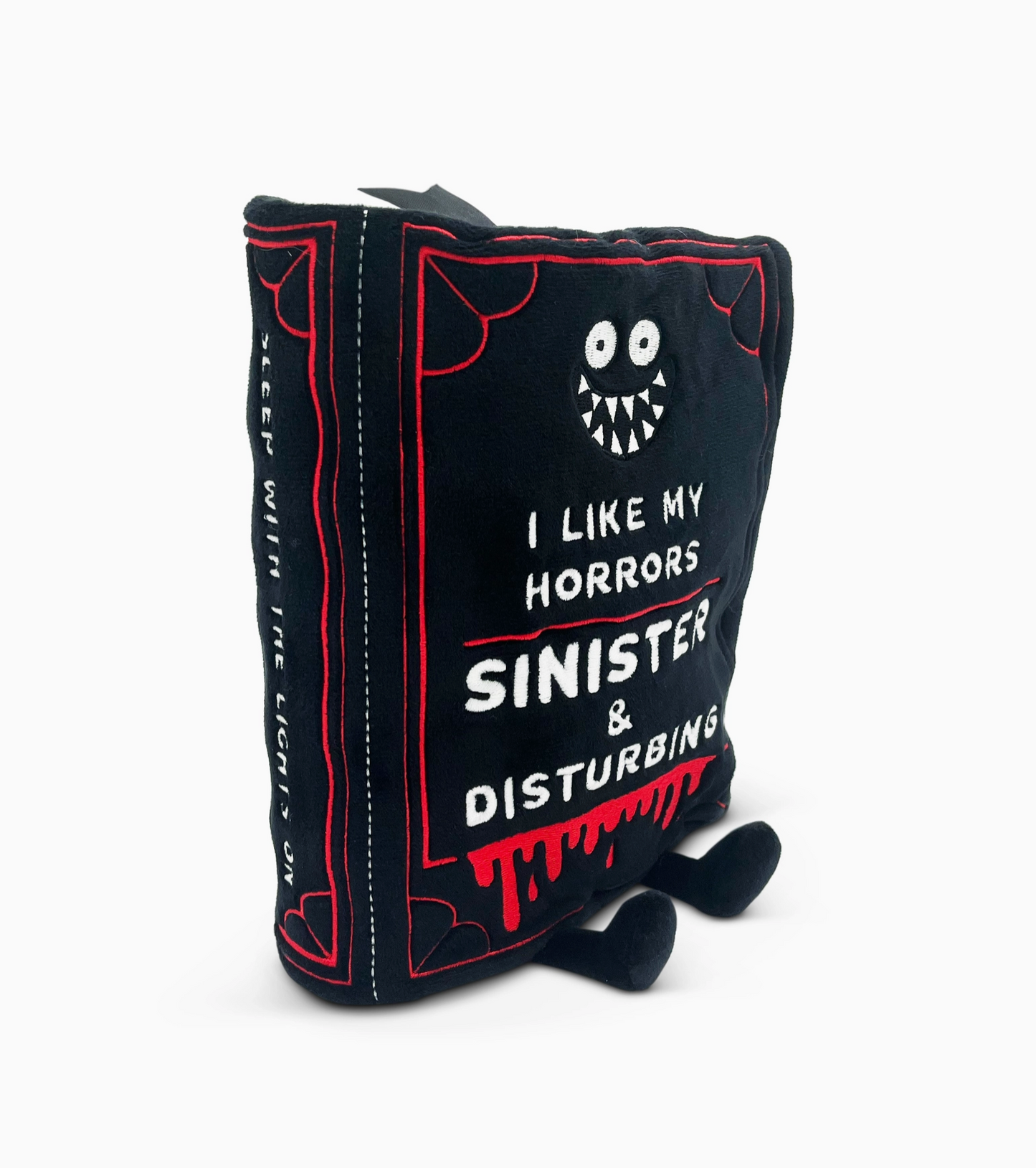 I Like My Horrors Sinister & Disturbing Book Plushie