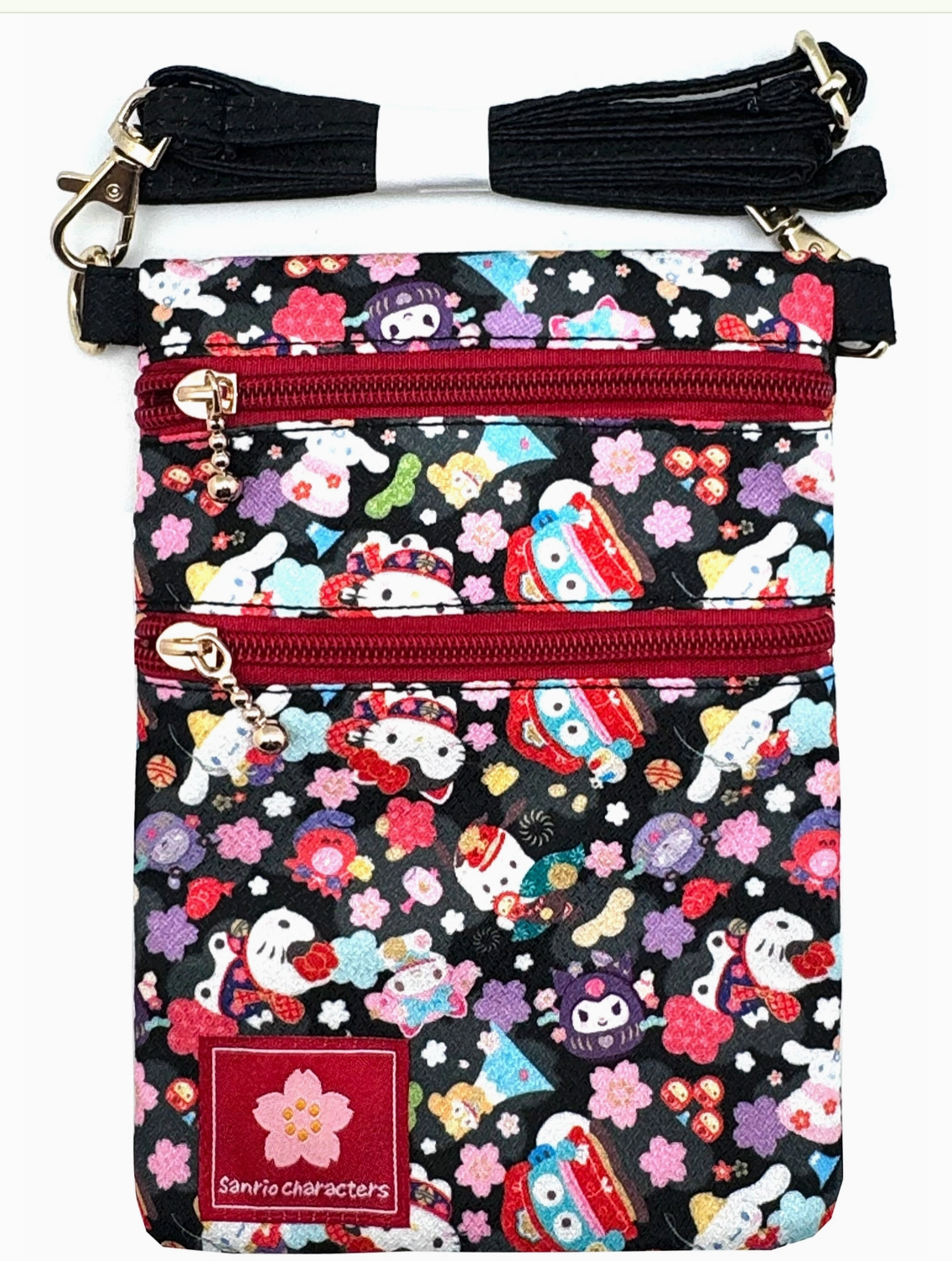 Sanrio Hello Kitty & Friends Sakura Passport Crossbody Bag (Official Licensed)