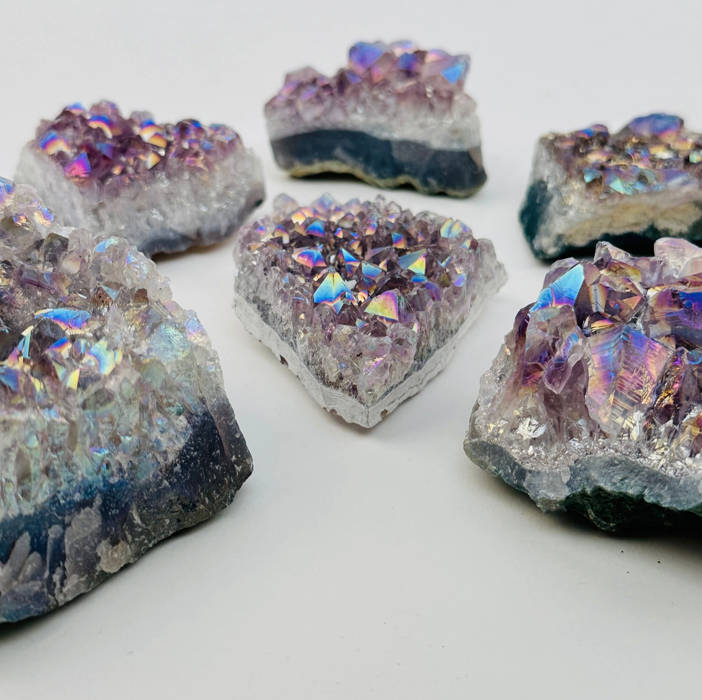 Amethyst Angel Aura Titanium Crystal