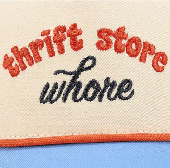 Thrift Store Whore Embroidered Hat