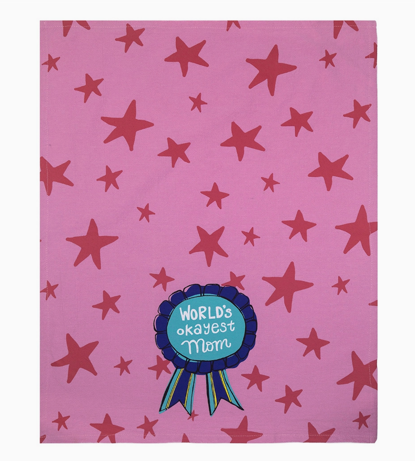 World's Okayest Mom Tea Towel