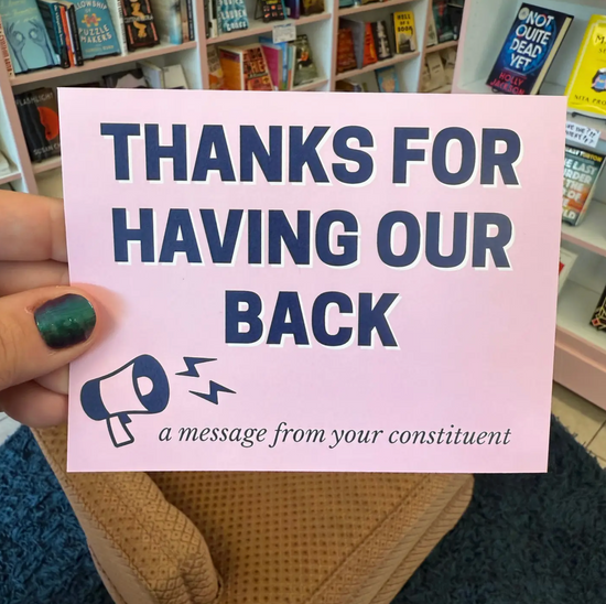 Thanks For Having Our Back Postcard