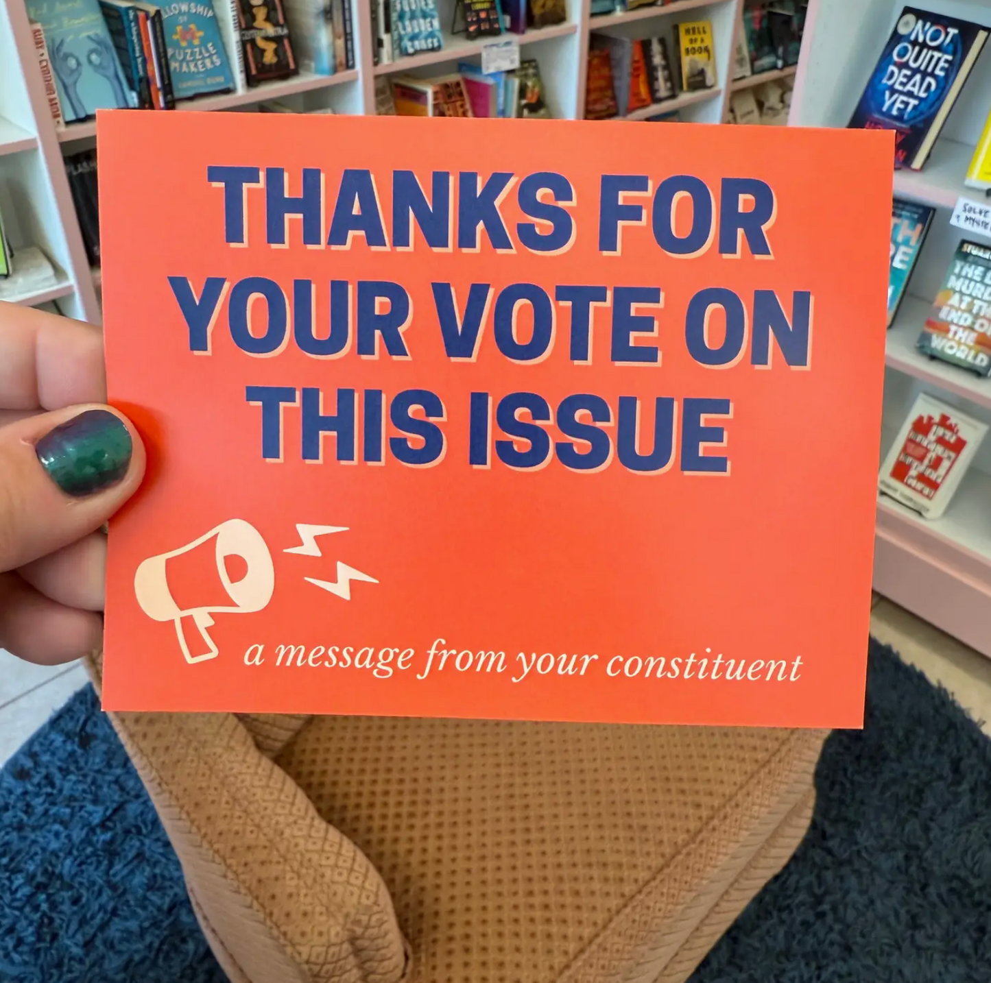 Thanks For Your Vote On This Issue Postcard