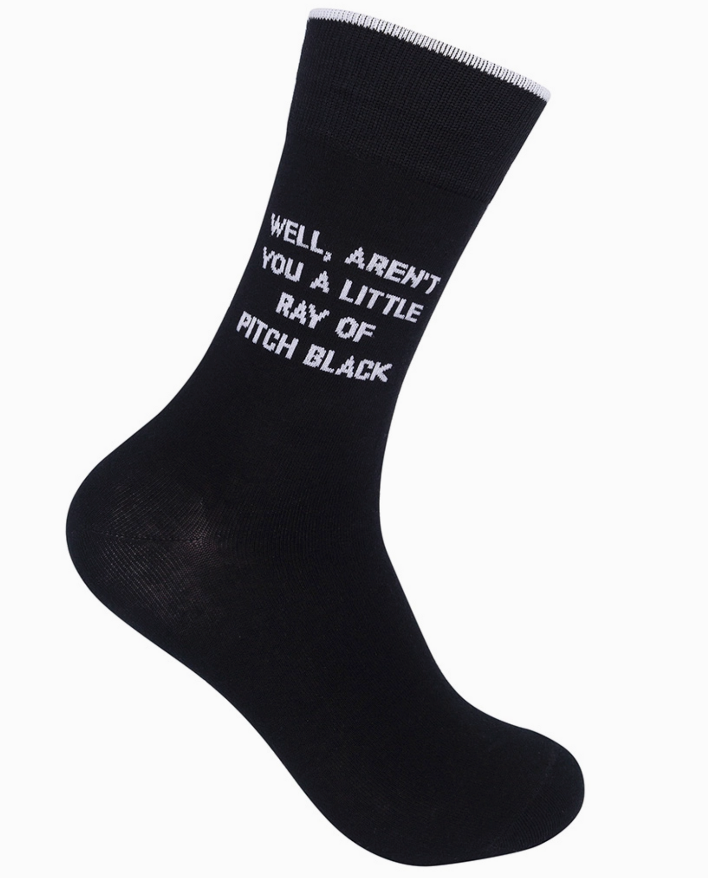 Well, Aren't You A Little Ray Of Pitch Black Socks