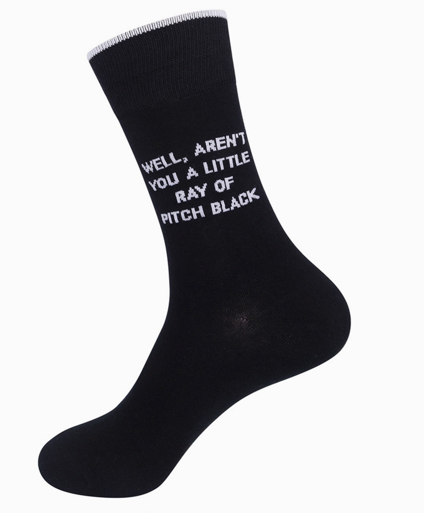 Well, Aren't You A Little Ray Of Pitch Black Socks