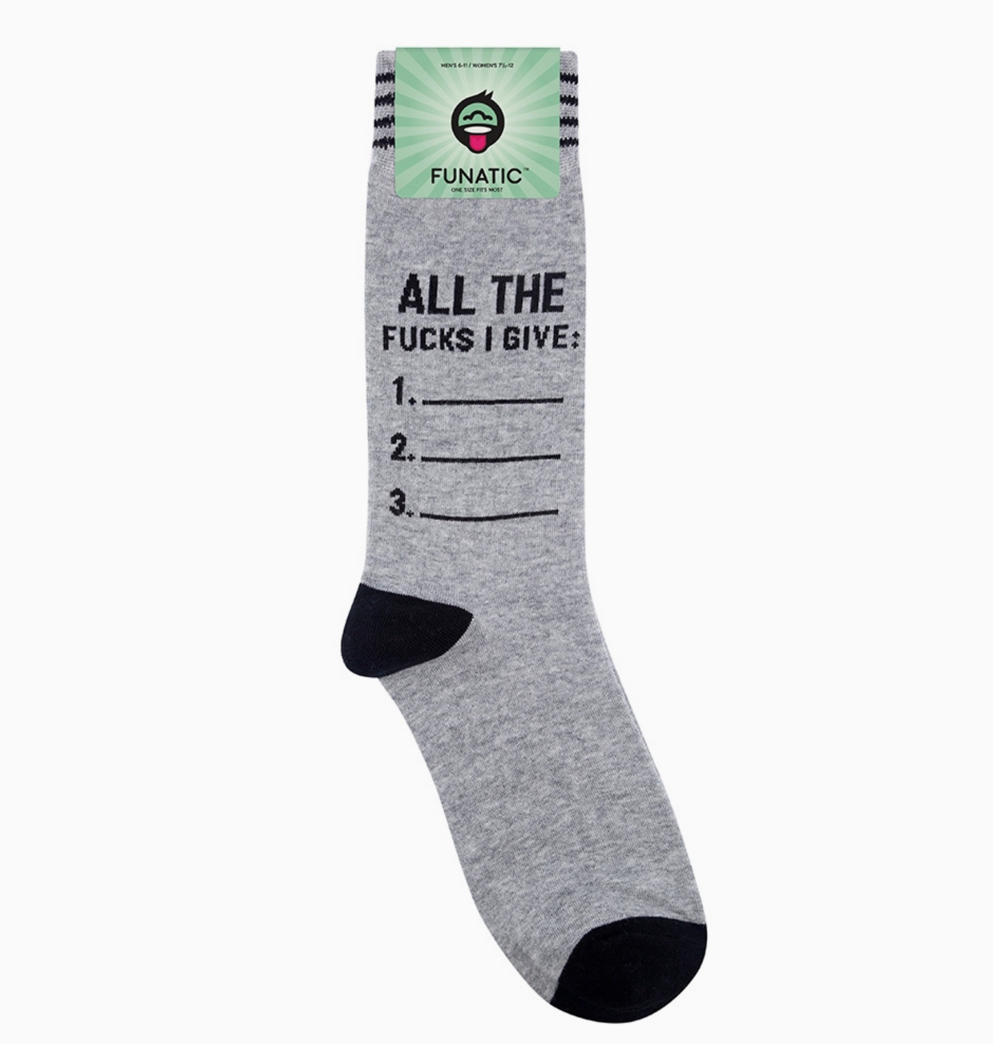 List of All the Fucks I Give Socks