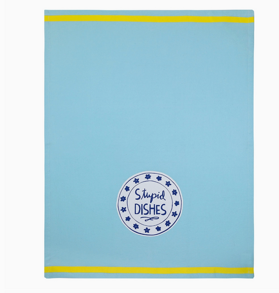 Stupid Dishes Tea Towel