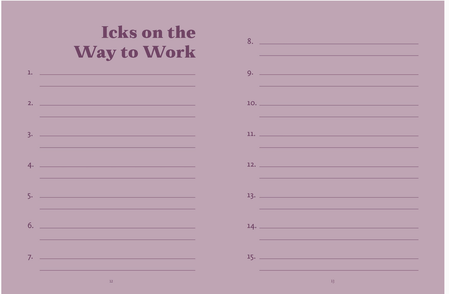 The Ick Journal