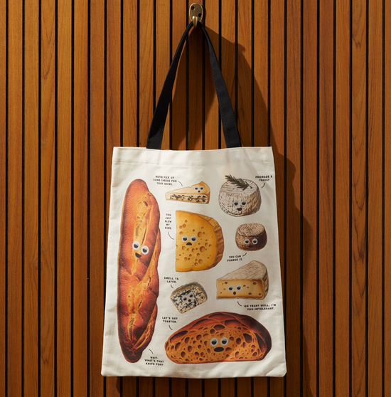 Googly Food Canvas Tote Bag