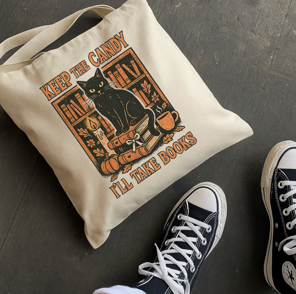 Keep The Candy I'll Take Books Tote Bag