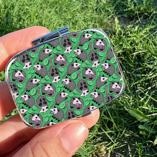 Opossum Themed Pill Box