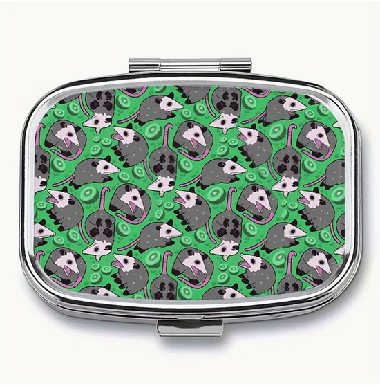 Opossum Themed Pill Box