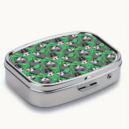 Opossum Themed Pill Box