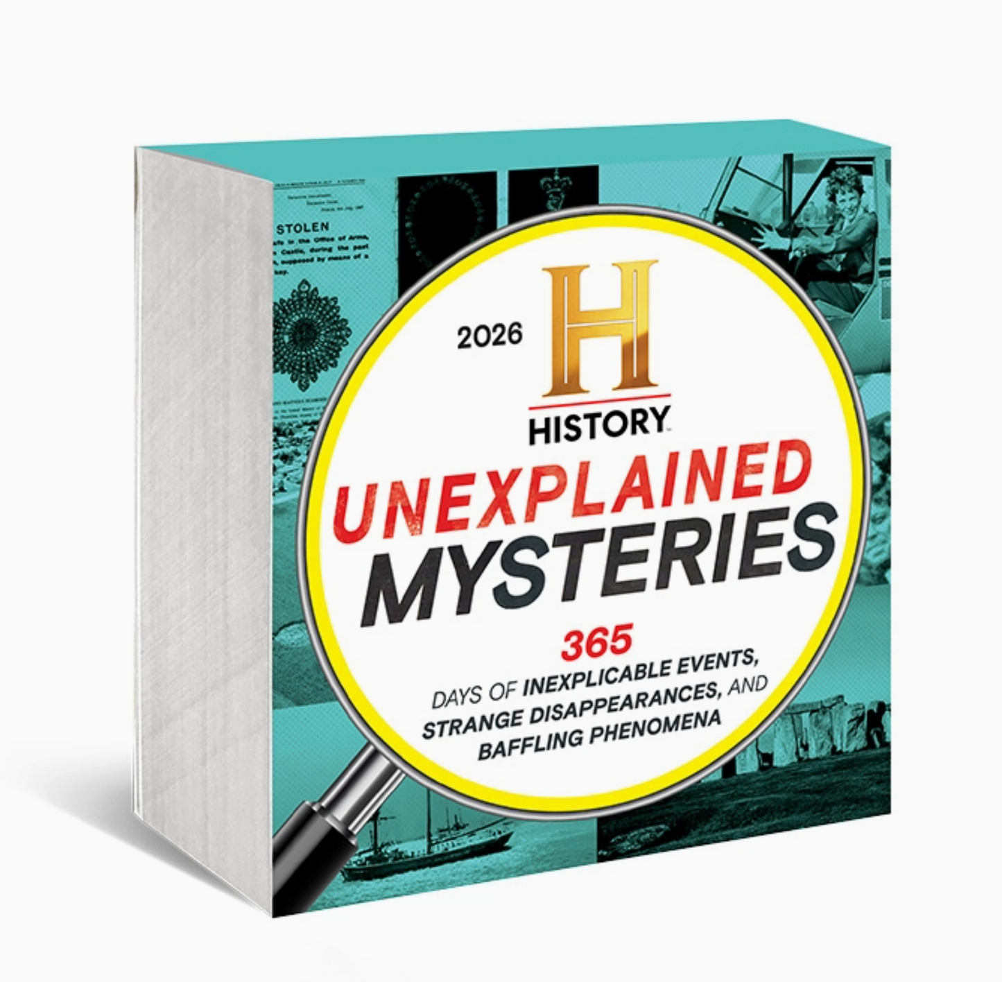 2026 History Channel Unexplained Mysteries Boxed Calendar
