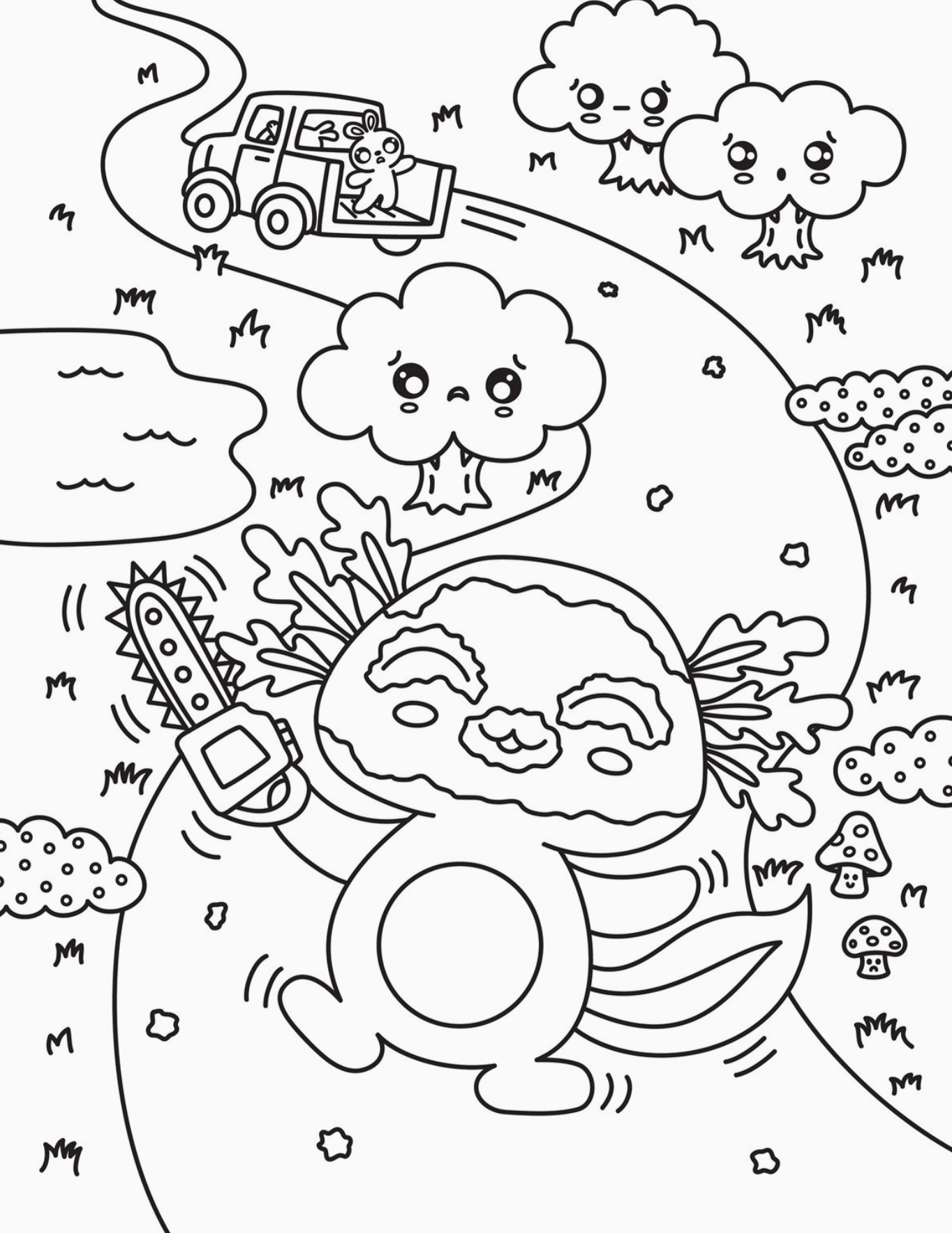 Creepy Cute Horror Coloring Book