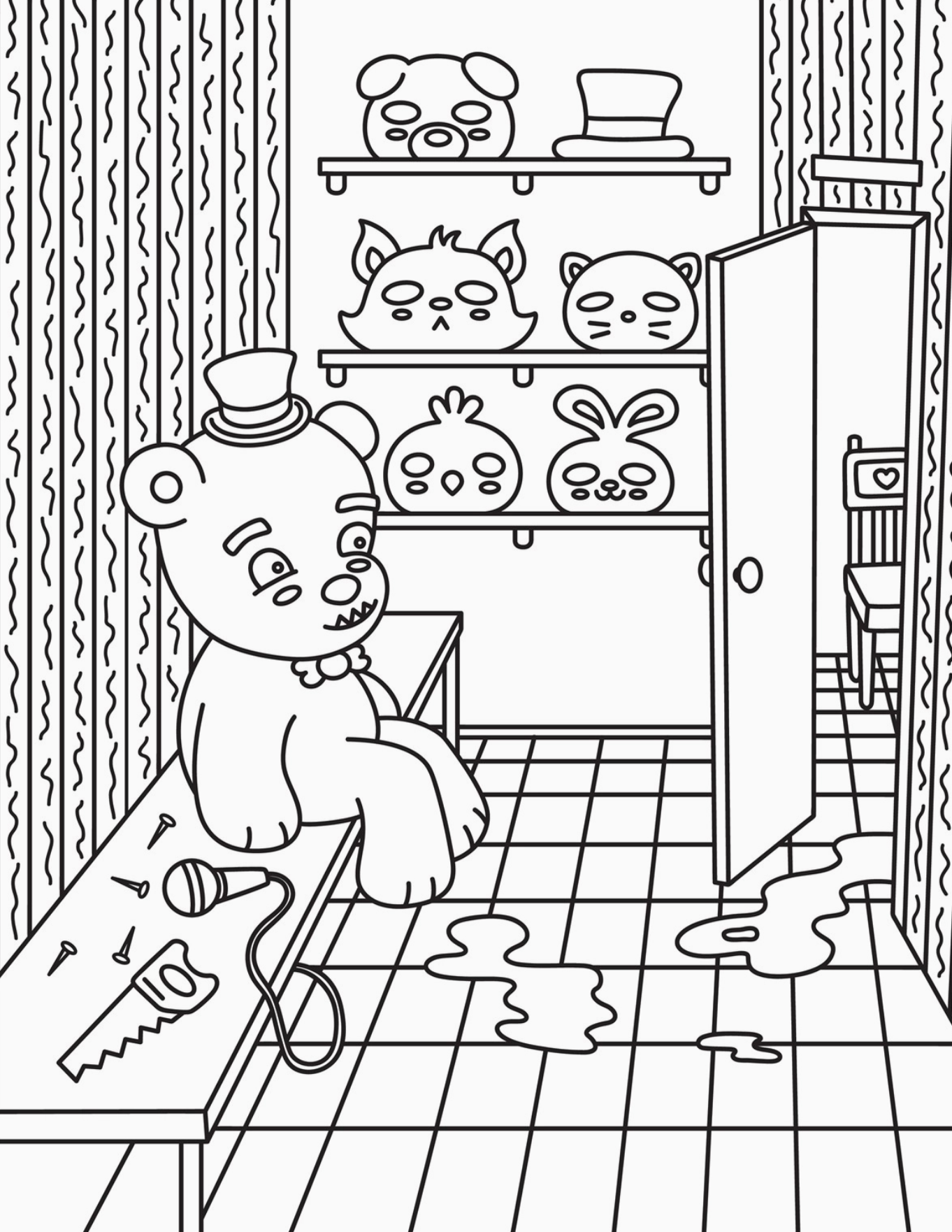 Creepy Cute Horror Coloring Book