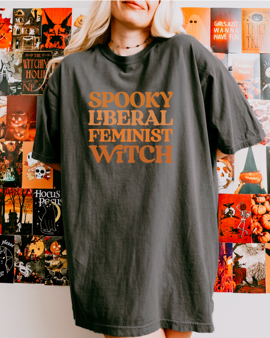 Spooky Liberal Feminist Witch Unisex Tee