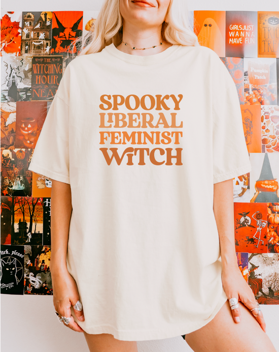 Spooky Liberal Feminist Witch Unisex Tee