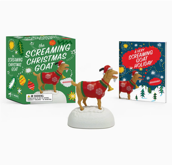 Screaming Christmas Goat Desktop Accessory