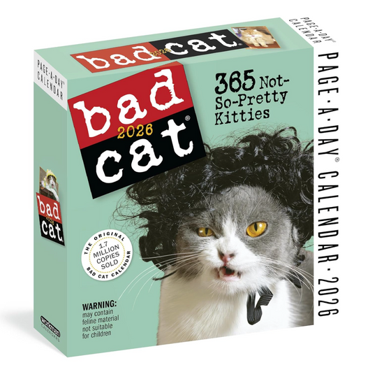 Bad Cat Page-A-Day® Calendar 2026: 365 Not-So-Pretty Kitties