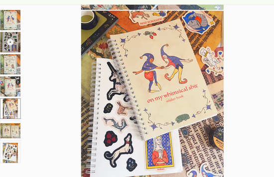 On My Whimsical Sh*T Reusable Sticker Book