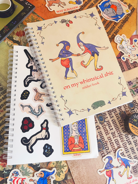 On My Whimsical Sh*T Reusable Sticker Book