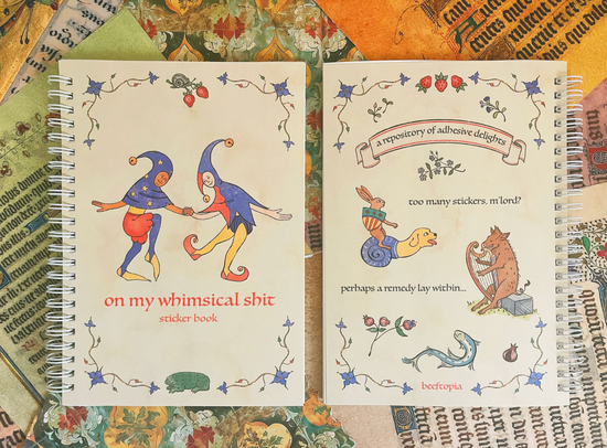 On My Whimsical Sh*T Reusable Sticker Book