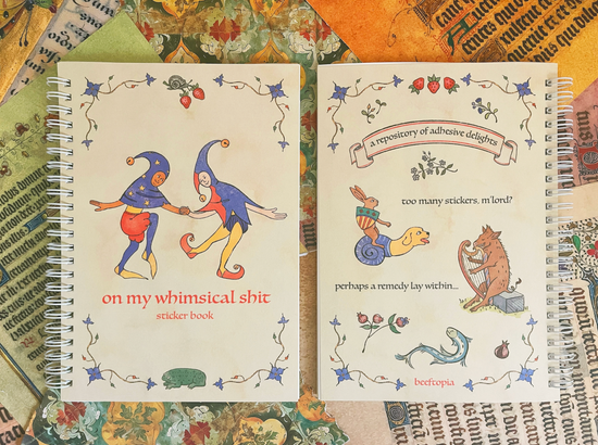 On My Whimsical Sh*T Reusable Sticker Book