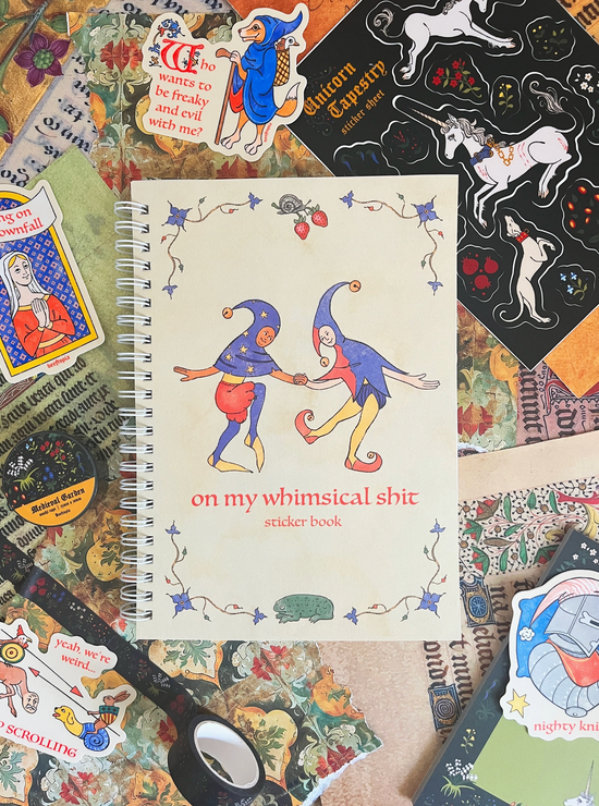 On My Whimsical Sh*T Reusable Sticker Book