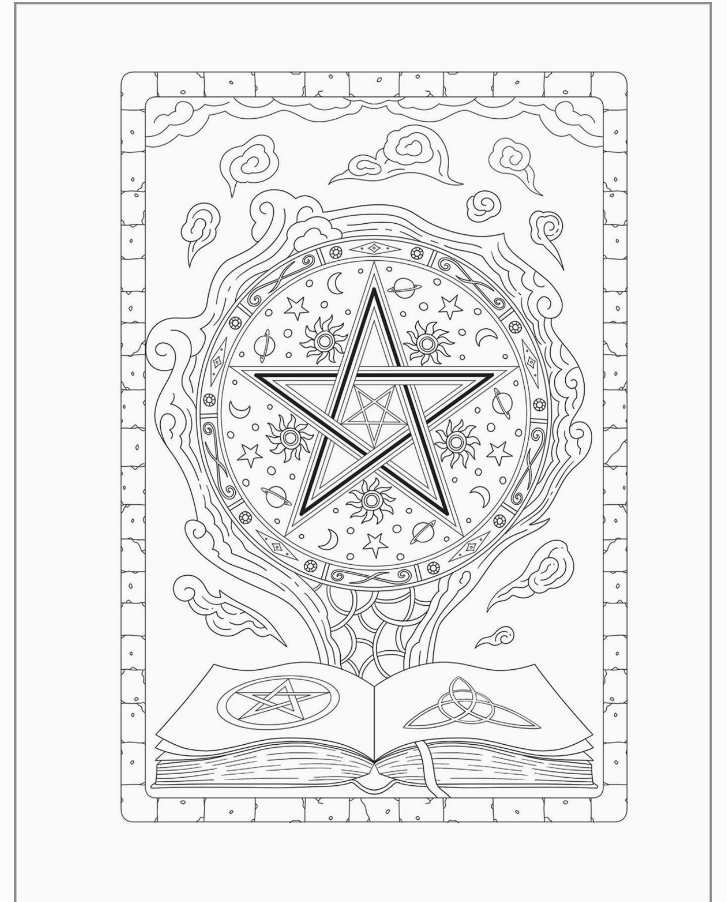 Witchcraft Coloring Book For Adults