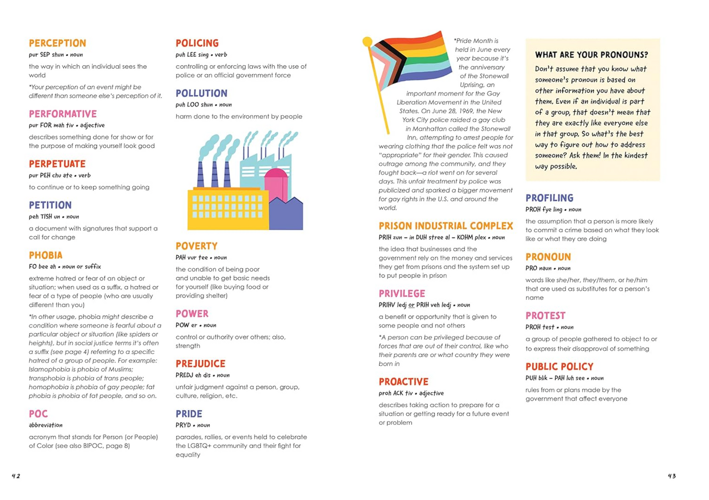 The Young Activist's Dictionary of Social Justice: Developed by a Team of Antibias, Anti-Racism Educators and LGBTQ+ Advocates