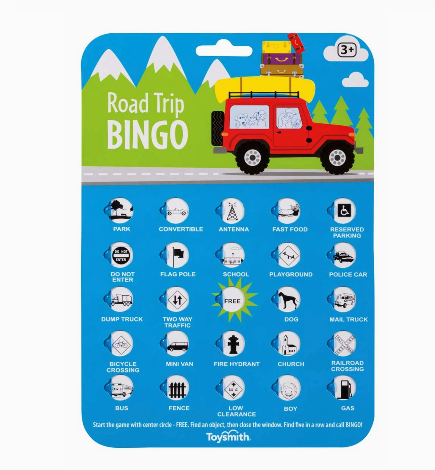 On the Way Games Road Trip Bingo, Travel Game (1 piece)