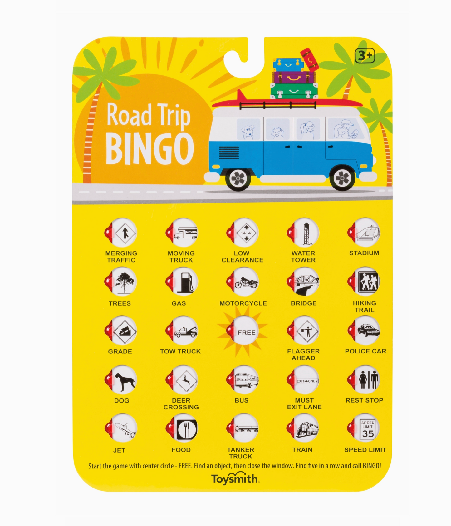 On the Way Games Road Trip Bingo, Travel Game (1 piece)