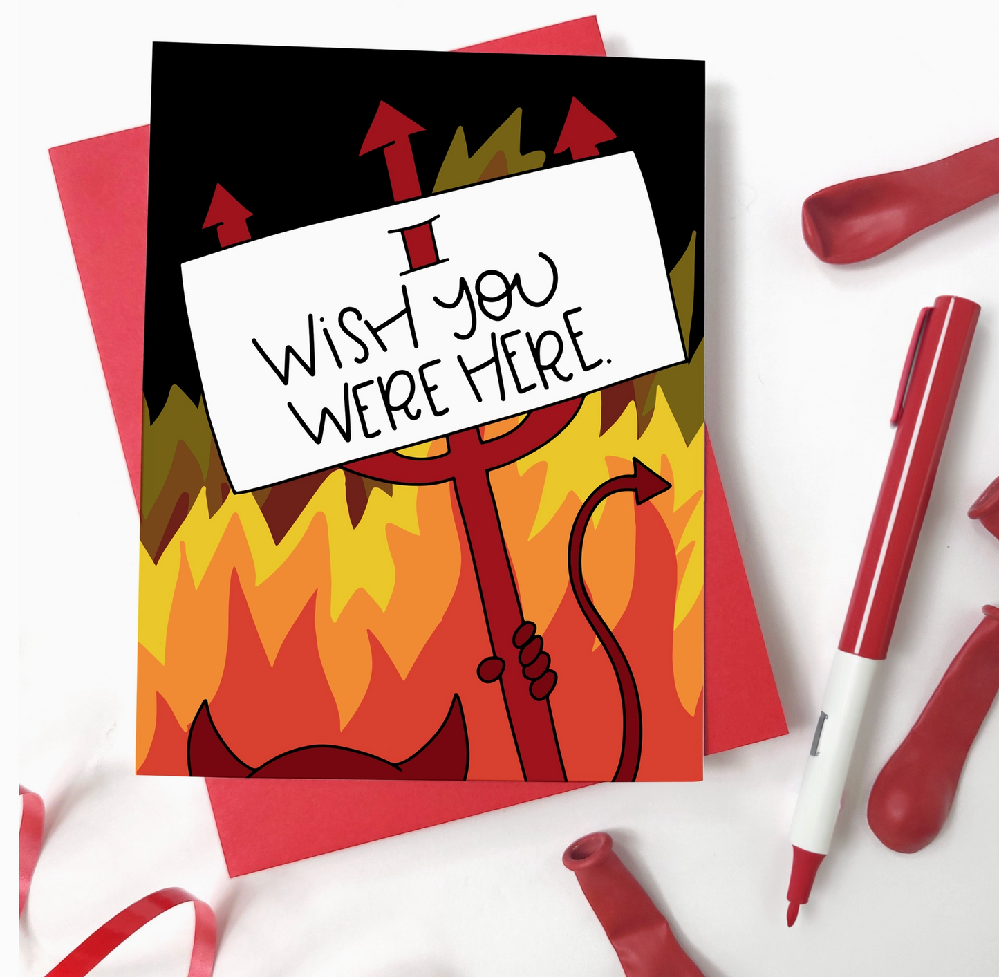 I Wish You Were Here Card