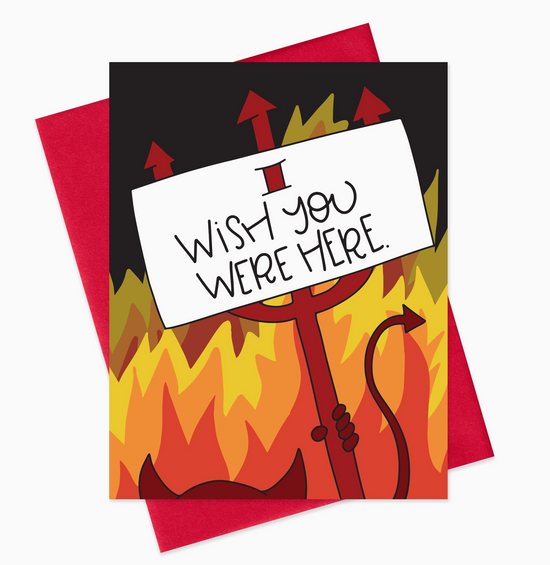 I Wish You Were Here Card