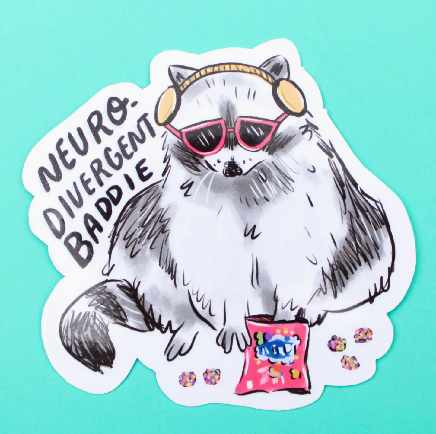 Neurodivergent Baddie Sticker