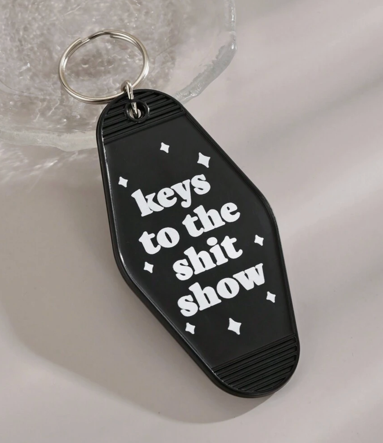 Keys To The Shitshow Motel Style Keychain