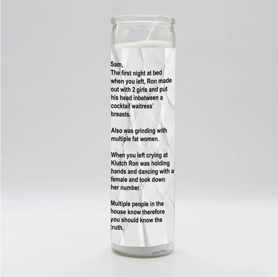 Note To Sam Unscented Candle