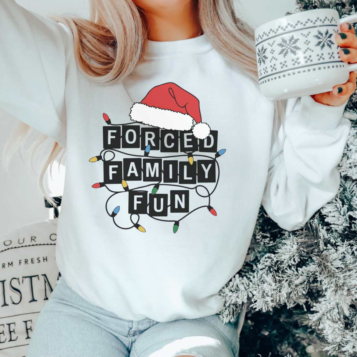Forced Family Fun Holiday Sweatshirt