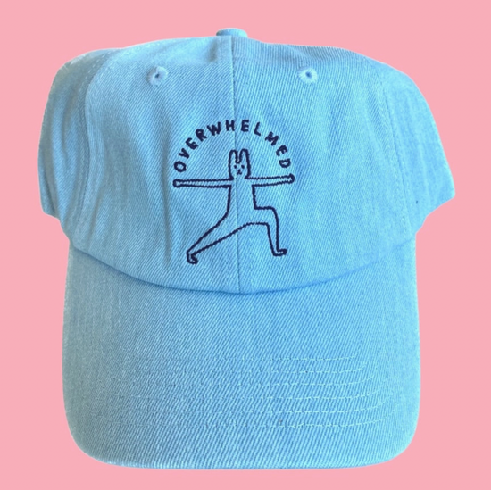 Overwhelmed Embroidered Hat