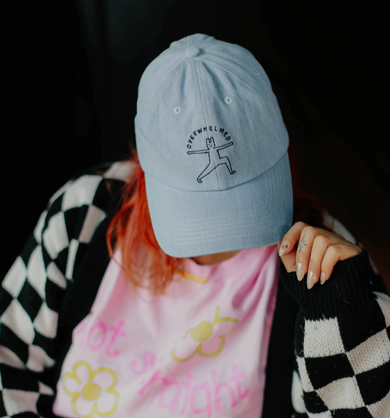 Overwhelmed Embroidered Hat