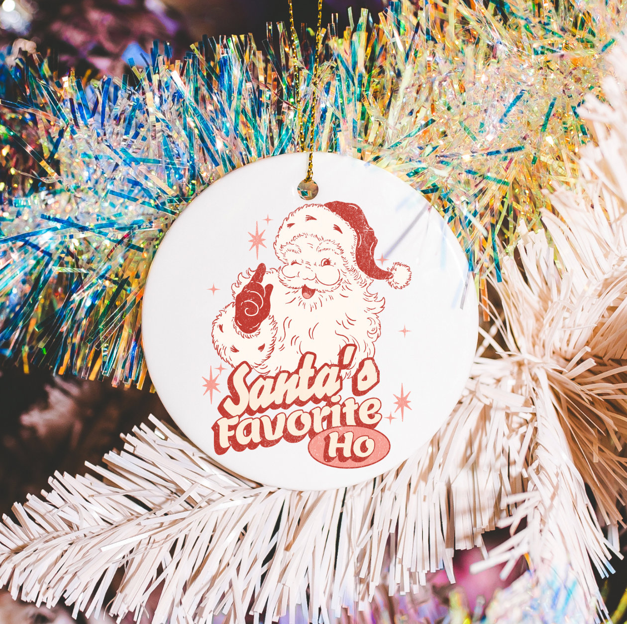 Santa's Favorite Ho Ornament