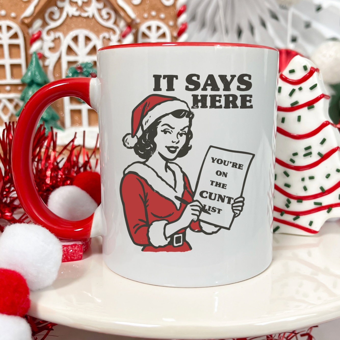 It Says Here You're On The Cunt List 15 oz Mug