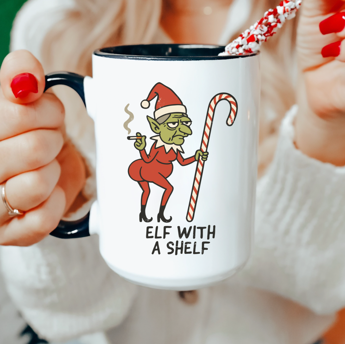 Elf With A Shelf 15 oz Mug