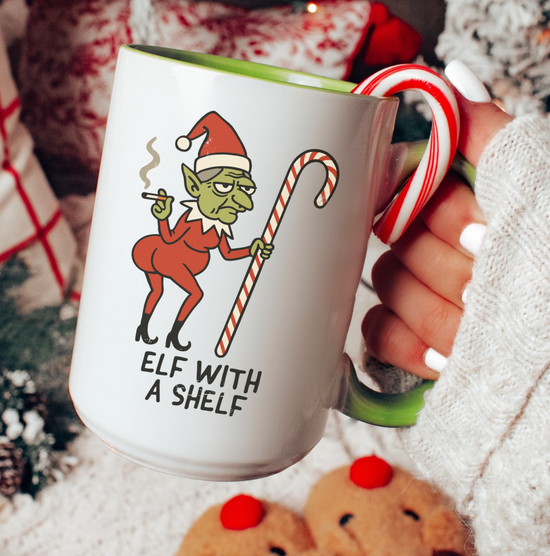 Elf With A Shelf 15 oz Mug