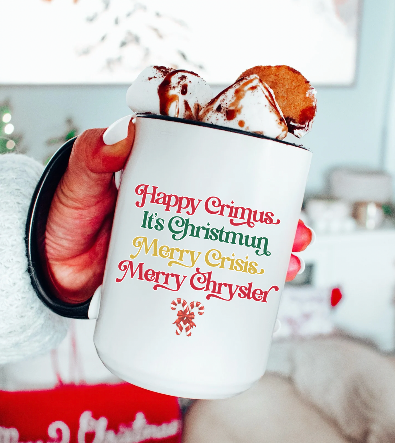 Happy Crimus, It's Christmun, Merry Crisis, Merry Chrysler 15 oz Mug